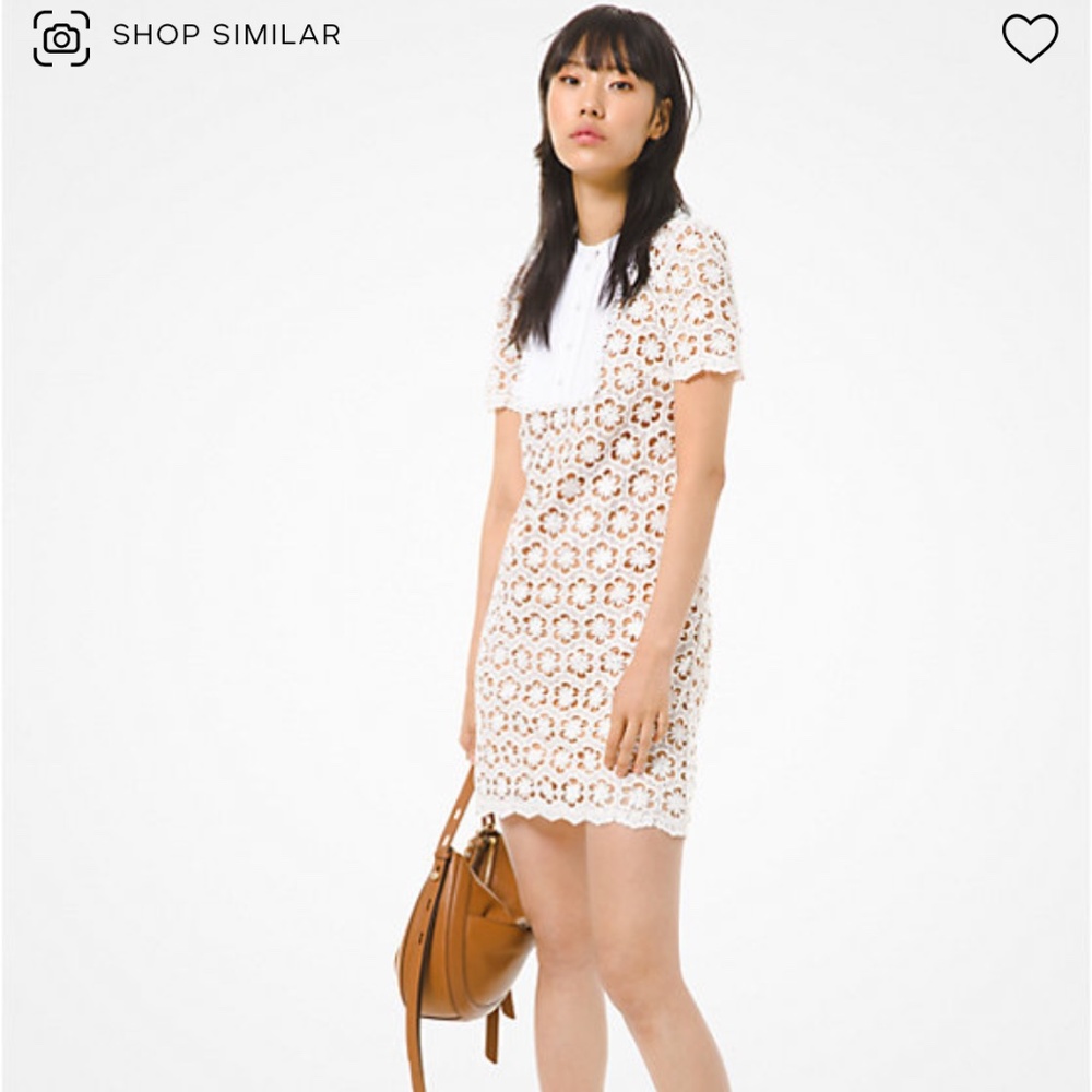 Michael Kors Sequined Floral Lace Dress